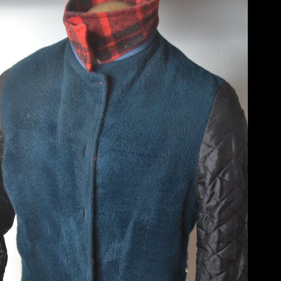 Wool CPO Jacket/ Plaid Shirt Jacket/ Man Made Fur Lining/ Vintage Hunting Jacket - Picture 10 of 10